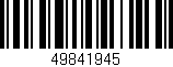 Código de barras (EAN, GTIN, SKU, ISBN): '49841945'
