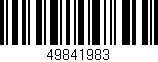 Código de barras (EAN, GTIN, SKU, ISBN): '49841983'