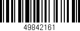 Código de barras (EAN, GTIN, SKU, ISBN): '49842161'