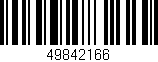 Código de barras (EAN, GTIN, SKU, ISBN): '49842166'