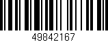 Código de barras (EAN, GTIN, SKU, ISBN): '49842167'