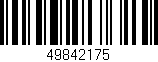 Código de barras (EAN, GTIN, SKU, ISBN): '49842175'