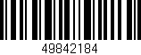 Código de barras (EAN, GTIN, SKU, ISBN): '49842184'