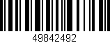 Código de barras (EAN, GTIN, SKU, ISBN): '49842492'
