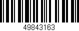 Código de barras (EAN, GTIN, SKU, ISBN): '49843163'