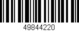 Código de barras (EAN, GTIN, SKU, ISBN): '49844220'