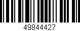 Código de barras (EAN, GTIN, SKU, ISBN): '49844427'