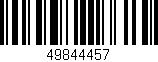 Código de barras (EAN, GTIN, SKU, ISBN): '49844457'