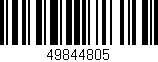 Código de barras (EAN, GTIN, SKU, ISBN): '49844805'
