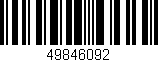 Código de barras (EAN, GTIN, SKU, ISBN): '49846092'