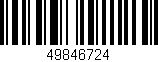 Código de barras (EAN, GTIN, SKU, ISBN): '49846724'