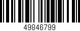 Código de barras (EAN, GTIN, SKU, ISBN): '49846799'