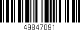 Código de barras (EAN, GTIN, SKU, ISBN): '49847091'