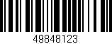 Código de barras (EAN, GTIN, SKU, ISBN): '49848123'