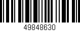 Código de barras (EAN, GTIN, SKU, ISBN): '49848630'