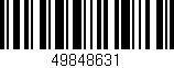 Código de barras (EAN, GTIN, SKU, ISBN): '49848631'