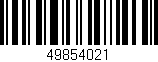 Código de barras (EAN, GTIN, SKU, ISBN): '49854021'