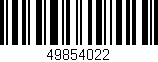 Código de barras (EAN, GTIN, SKU, ISBN): '49854022'