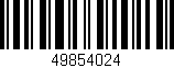 Código de barras (EAN, GTIN, SKU, ISBN): '49854024'