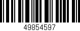 Código de barras (EAN, GTIN, SKU, ISBN): '49854597'