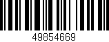 Código de barras (EAN, GTIN, SKU, ISBN): '49854669'