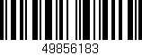 Código de barras (EAN, GTIN, SKU, ISBN): '49856183'