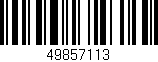 Código de barras (EAN, GTIN, SKU, ISBN): '49857113'
