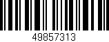 Código de barras (EAN, GTIN, SKU, ISBN): '49857313'