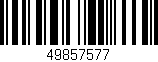 Código de barras (EAN, GTIN, SKU, ISBN): '49857577'