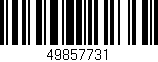 Código de barras (EAN, GTIN, SKU, ISBN): '49857731'
