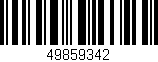 Código de barras (EAN, GTIN, SKU, ISBN): '49859342'