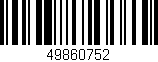 Código de barras (EAN, GTIN, SKU, ISBN): '49860752'