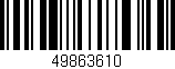 Código de barras (EAN, GTIN, SKU, ISBN): '49863610'