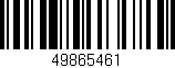 Código de barras (EAN, GTIN, SKU, ISBN): '49865461'