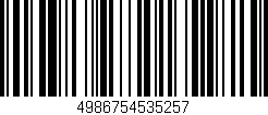 Código de barras (EAN, GTIN, SKU, ISBN): '4986754535257'