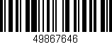 Código de barras (EAN, GTIN, SKU, ISBN): '49867646'