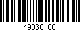 Código de barras (EAN, GTIN, SKU, ISBN): '49868100'