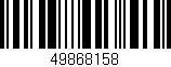 Código de barras (EAN, GTIN, SKU, ISBN): '49868158'
