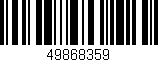 Código de barras (EAN, GTIN, SKU, ISBN): '49868359'