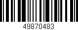 Código de barras (EAN, GTIN, SKU, ISBN): '49870483'