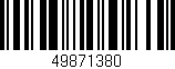 Código de barras (EAN, GTIN, SKU, ISBN): '49871380'
