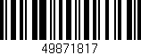 Código de barras (EAN, GTIN, SKU, ISBN): '49871817'