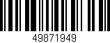 Código de barras (EAN, GTIN, SKU, ISBN): '49871949'