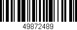 Código de barras (EAN, GTIN, SKU, ISBN): '49872489'