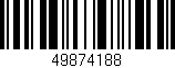 Código de barras (EAN, GTIN, SKU, ISBN): '49874188'