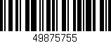 Código de barras (EAN, GTIN, SKU, ISBN): '49875755'