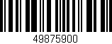 Código de barras (EAN, GTIN, SKU, ISBN): '49875900'