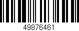 Código de barras (EAN, GTIN, SKU, ISBN): '49876461'
