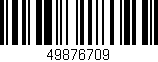 Código de barras (EAN, GTIN, SKU, ISBN): '49876709'