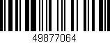Código de barras (EAN, GTIN, SKU, ISBN): '49877064'